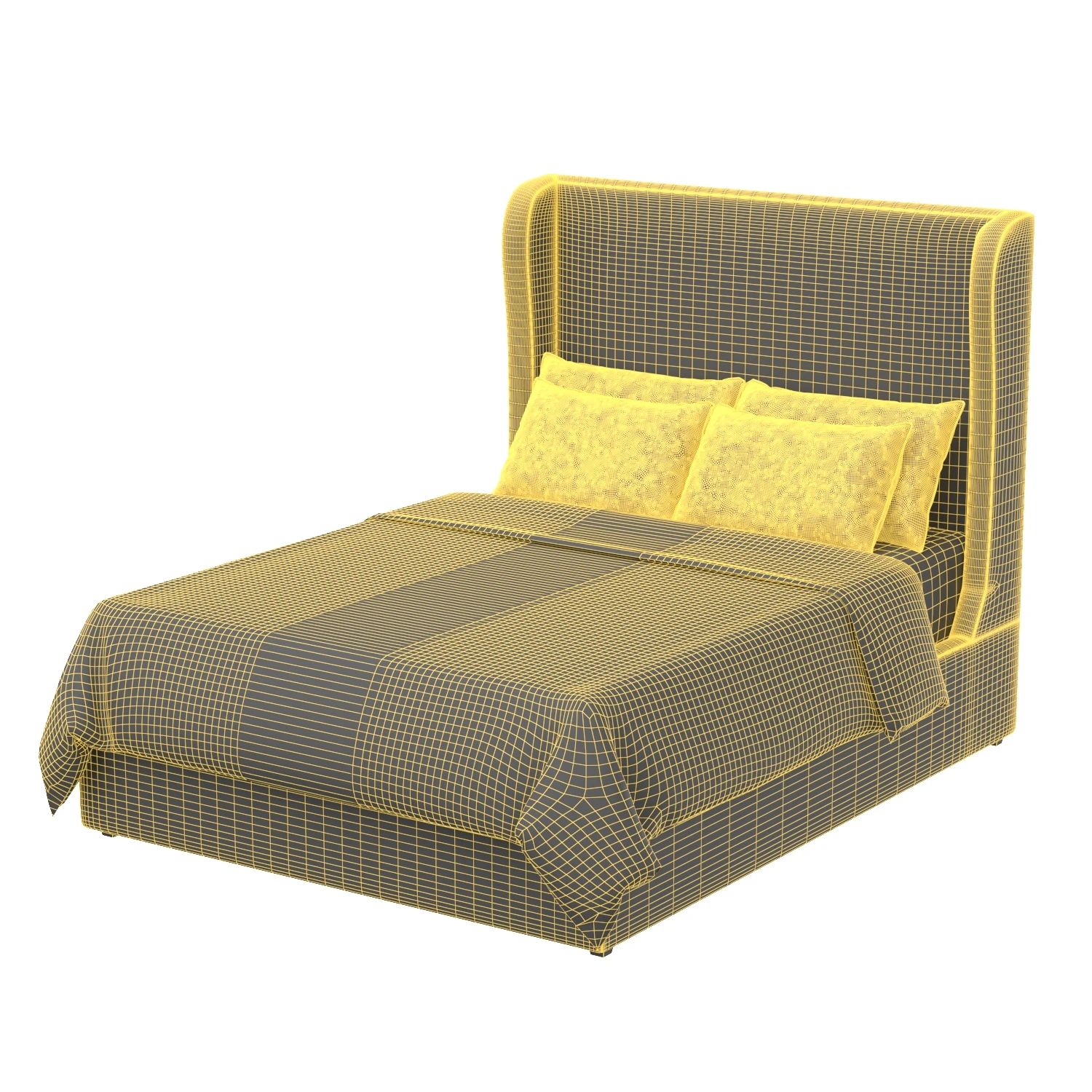 Universal Furniture Bed Collection 01 3D Model_06